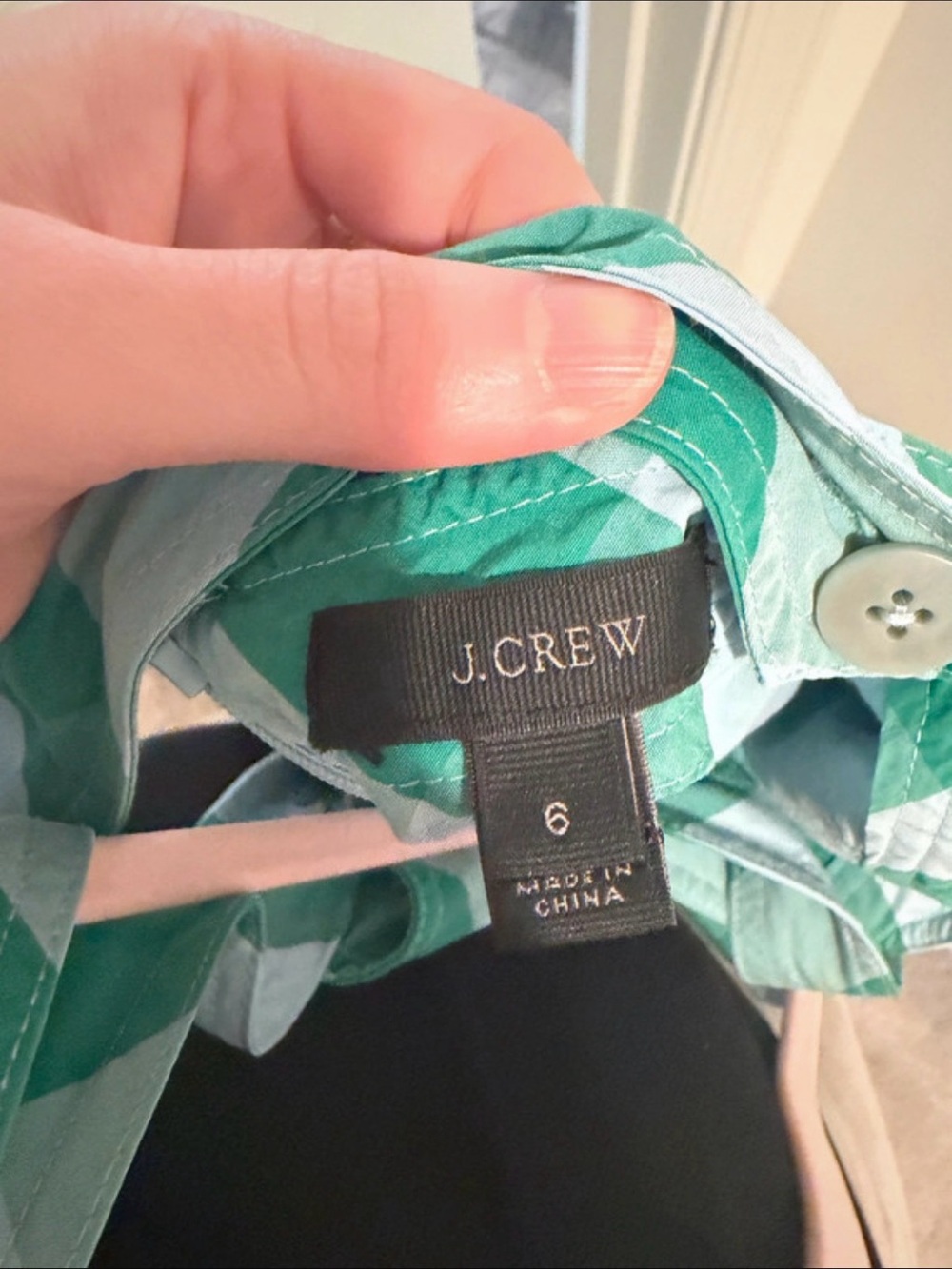 J. Crew Green and Light Blue Gingham Sundress - Picture 2 of 2